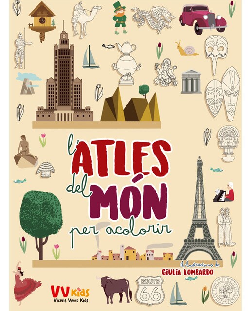 ATLES DEL MON PER ACOLORIR (VVKIDS) (Capa dura) 1