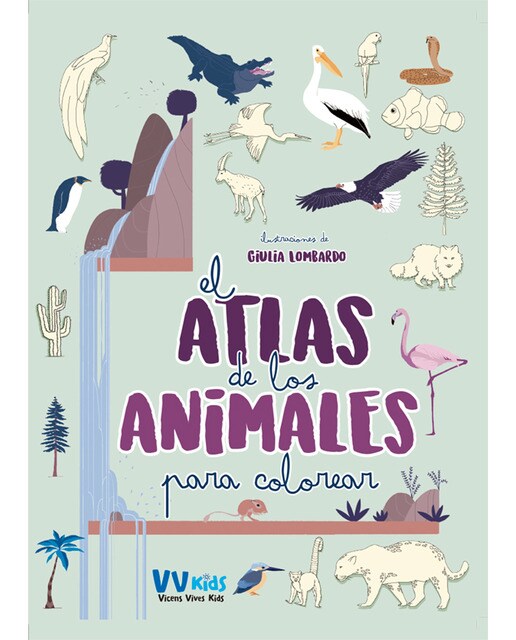 EL ATLAS DE LOS ANIMALES PARA COLOREAR (VVKIDS) (Capa dura) 1