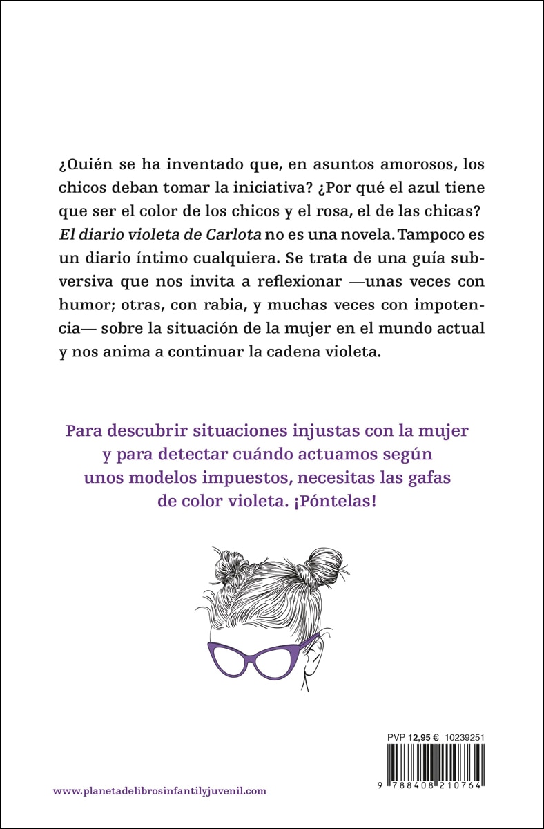 El diario violeta de Carlota  (Tapa blanda con solapas) 2