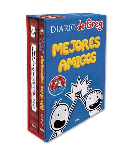 Imagen 1 de Diario de Greg - Mejores amigos (estuche con: Un pringao total | ¡Un chico super guay!)  (Tapa dura)