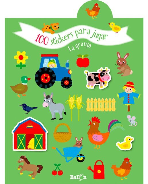 100 STICKERS PARA JUGAR - LA GRANJA