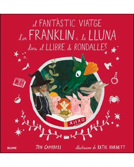 Imagen 1 de El fantàstic viatge d'en Franklin i la Lluna dins el llibre de rondalles  (Tapa dura)