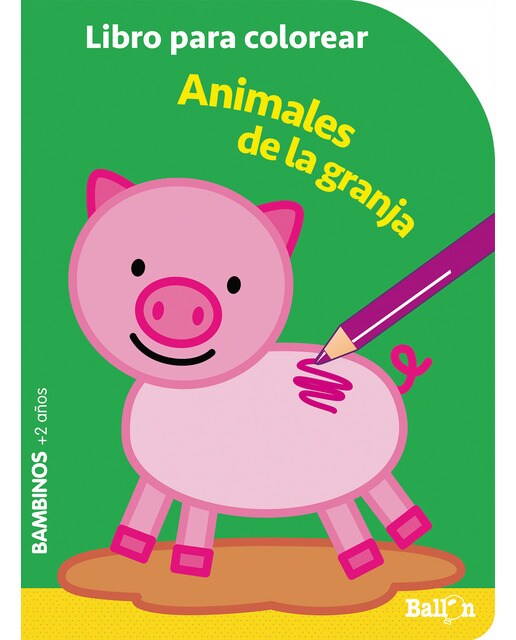 COLOREAR BAMBINOS - ANIMALES GRANJA