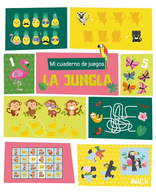 MI CUADERNO DE JUEGOS - LA JUNGLA 1