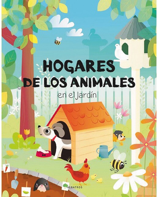 Hogares de los animales en el jardín