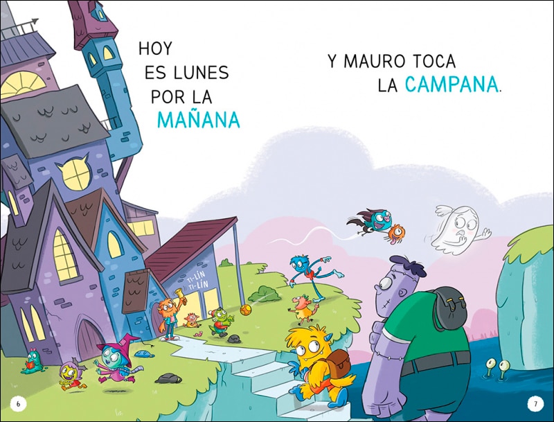 Aprender a leer en la Escuela de Monstruos 1 - La mascota más grandota: En letra MAYÚSCULA (libros para niños a partir de 5 años)  (Tapa blanda) 3