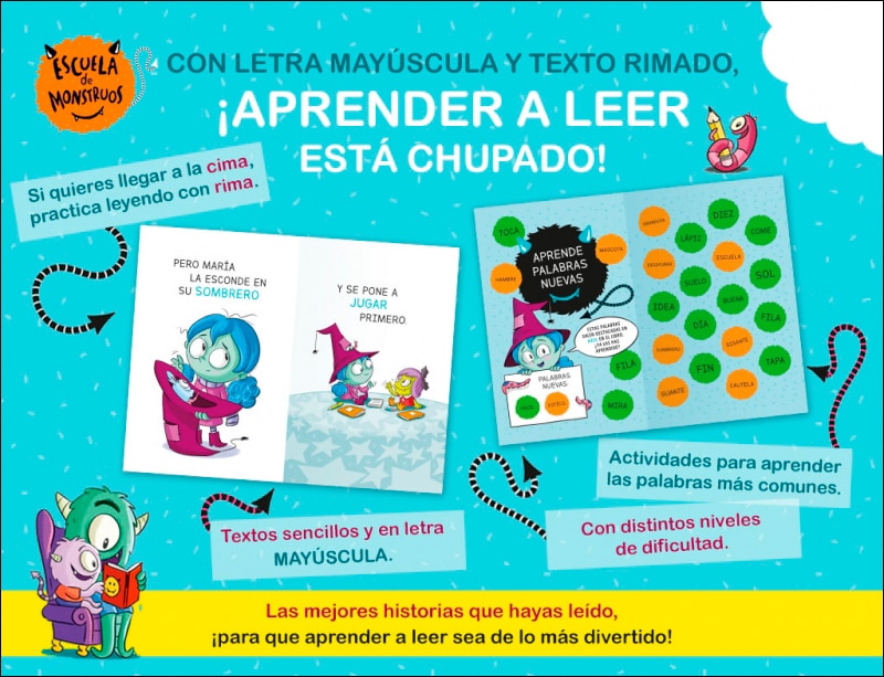 Aprender a leer en la Escuela de Monstruos 1 - La mascota más grandota: En letra MAYÚSCULA (libros para niños a partir de 5 años)  (Tapa blanda) 5