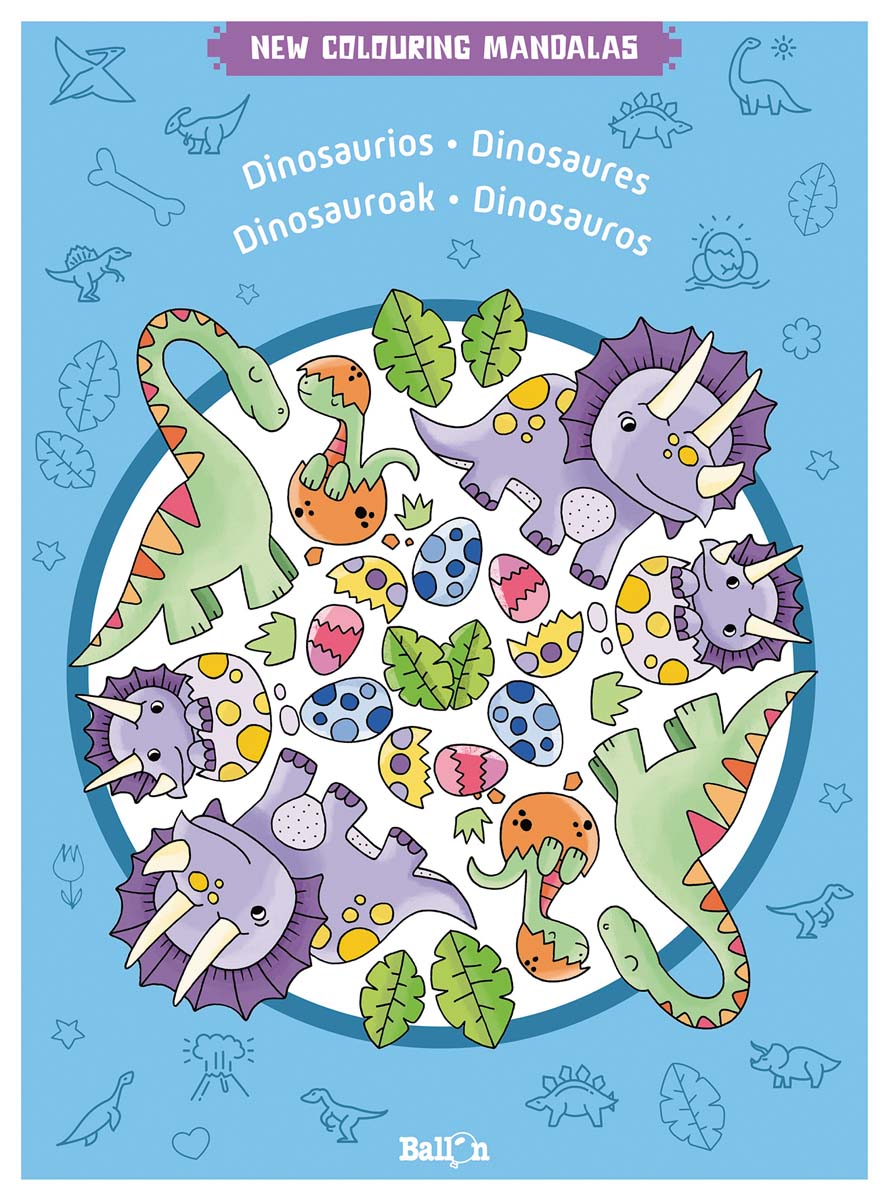 NEW COLOURING MANDALAS - DINOSAURIOS (Tapa blanda) 1