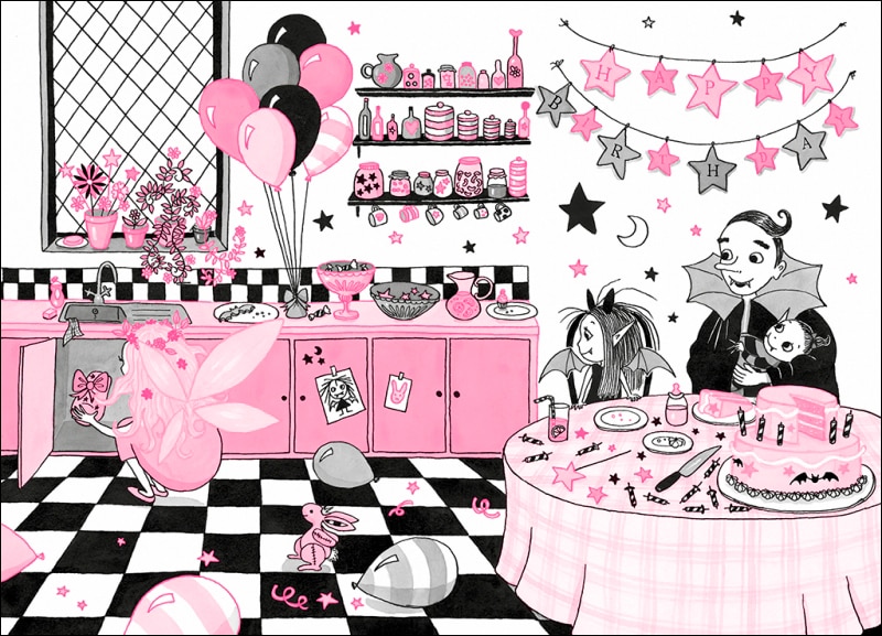 Isadora Moon 3 - Isadora Moon celebra su cumpleaños (edición especial): ¡Un libro mágico con purpurina en la cubierta! (Tapa dura) 4