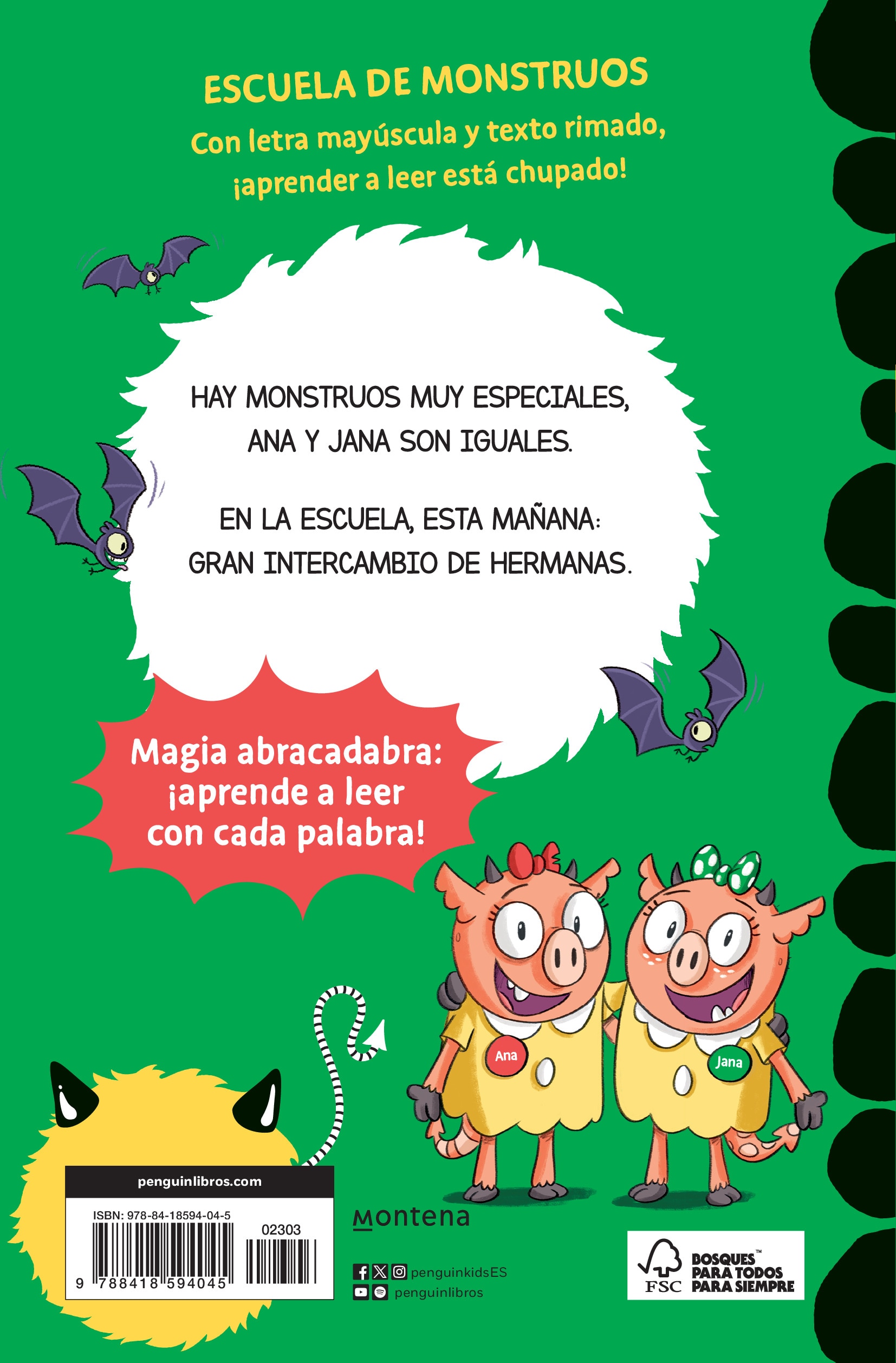 Aprender a leer en la Escuela de Monstruos 3 - Las iguales son especiales: En letra MAYÚSCULA (libros para niños a partir de 5 años)  (Tapa blanda) 2
