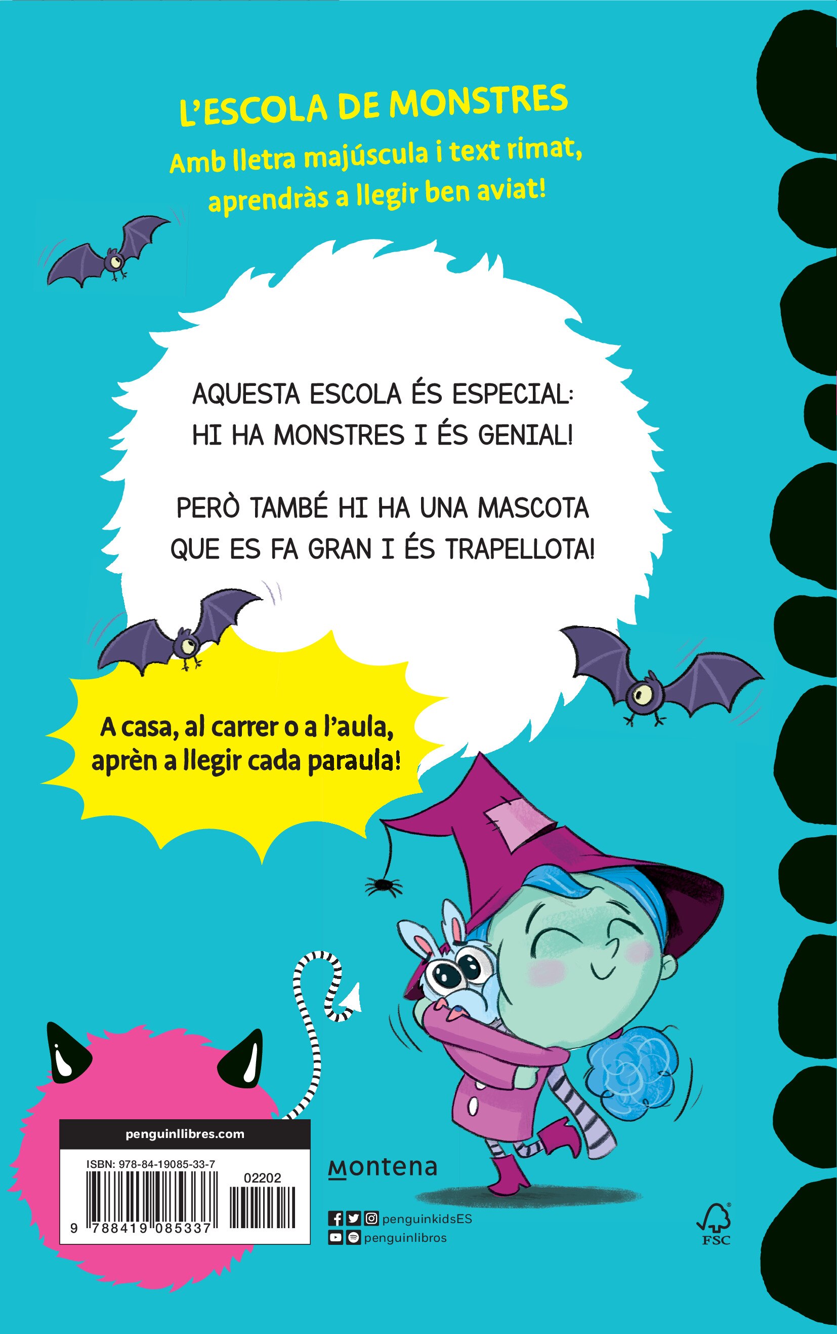 Aprendre a llegir a l'Escola de Monstres 1 - Una mascota trapellota: Amb lletra MAJÚSCULA (llibres per a nens a partir de 5 anys)  (Tapa blanda) 2