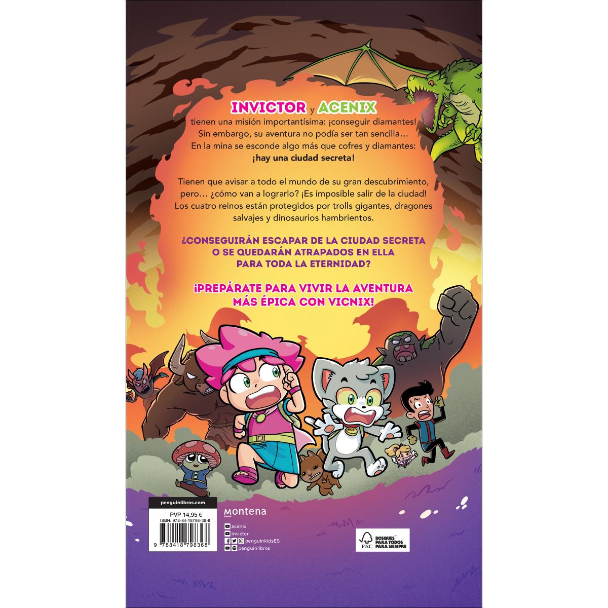 Vicnix en la ciudad secreta (Invictor y Acenix 2)  (Tapa dura) 2