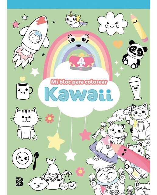 KAWAII MI BLOC PARA COLOREAR
