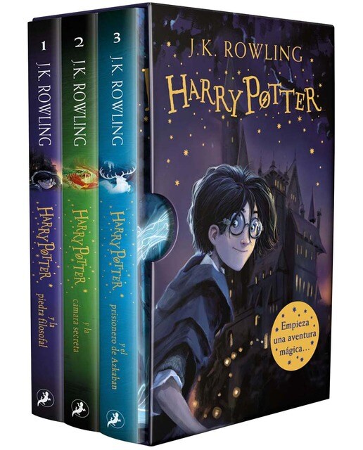 Imagen 0 de Estuche Harry Potter con las tres primeras novelas: La piedra filosofal | La cámara secreta | El prisionero de Azkaban. Edición con la portada ilustrada por Johnny Duddle