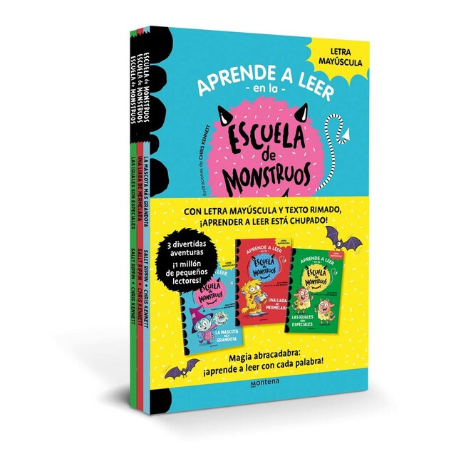 Aprender a leer en la Escuela de Monstruos - Pack con los libros 1, 2 y 3: En letra MAYÚSCULA (libros para niños a partir de 5 años)  (Tapa blanda)