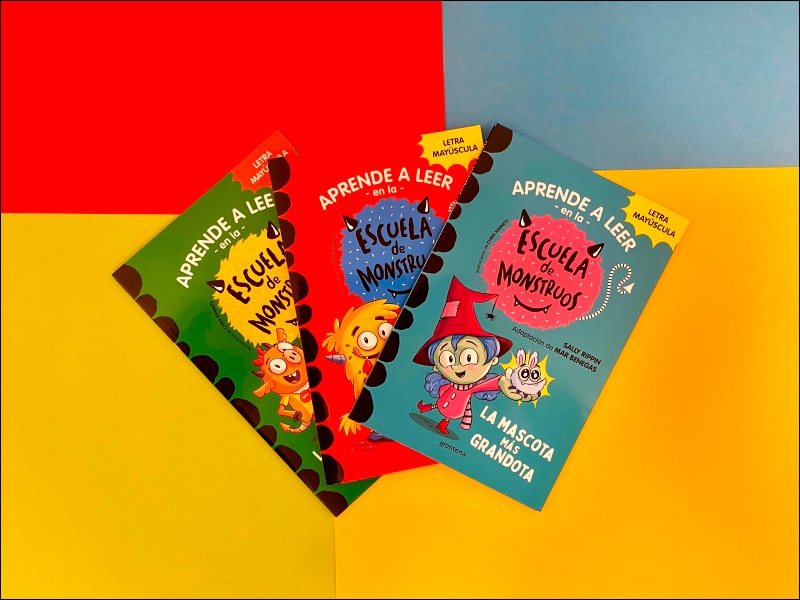 Aprender a leer en la Escuela de Monstruos - Pack con los libros 1, 2 y 3: En letra MAYÚSCULA (libros para niños a partir de 5 años) (Tapa blanda) 3