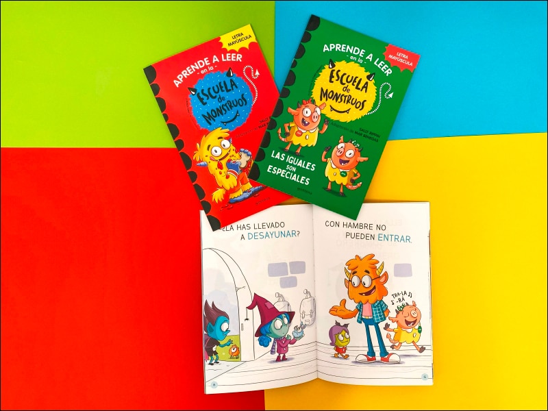 Aprender a leer en la Escuela de Monstruos - Pack con los libros 1, 2 y 3: En letra MAYÚSCULA (libros para niños a partir de 5 años) (Tapa blanda) 4