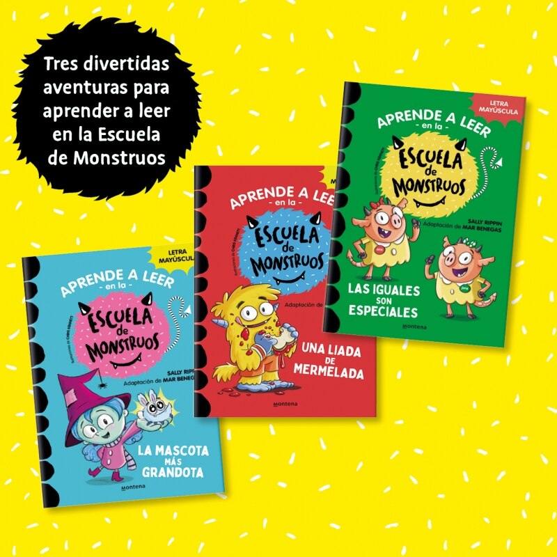 Aprender a leer en la Escuela de Monstruos - Pack con los libros 1, 2 y 3: En letra MAYÚSCULA (libros para niños a partir de 5 años) (Tapa blanda) 5