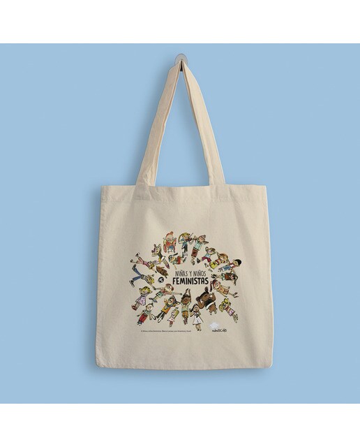 Bolsa de tela 'niñas y niños feministas'