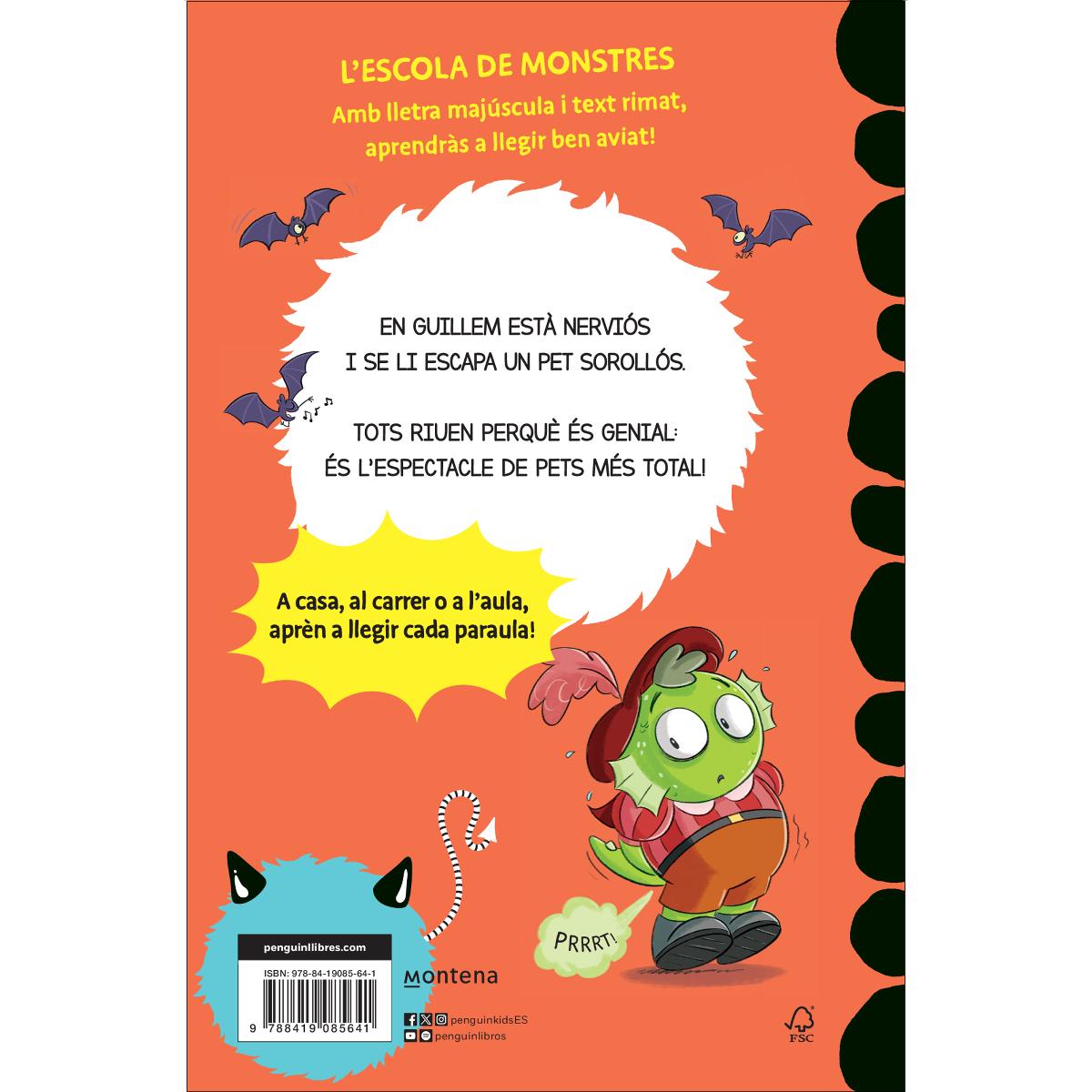 Aprendre a llegir a l'Escola de Monstres 7 - Pets i espetecs: Amb lletra MAJÚSCULA (llibres per a nens a partir de 5 anys)  (Tapa blanda) 2