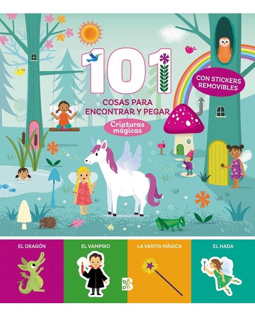 101 COSAS PARA ENCONTRAR Y PEGAR - CRIATURAS MÁGICAS