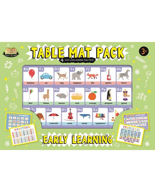 Table mat pack: early learning 1