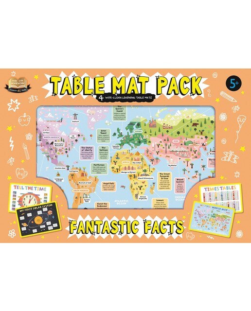 Table mat pack: fantastic facts 1