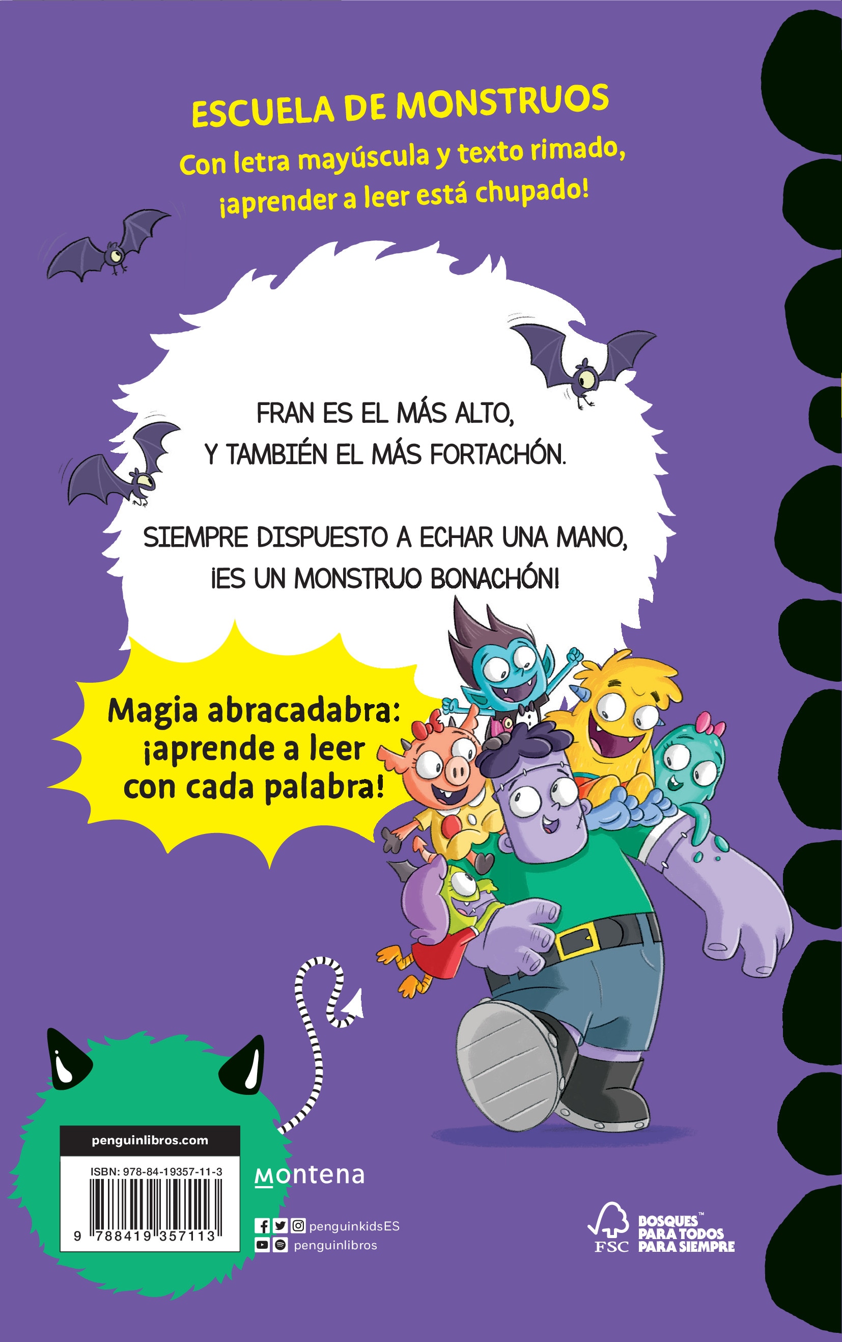 Aprender a leer en la Escuela de Monstruos 9 - Torpón y bonachón: En letra MAYÚSCULA (libros para niños a partir de 5 años) (Tapa blanda) 2