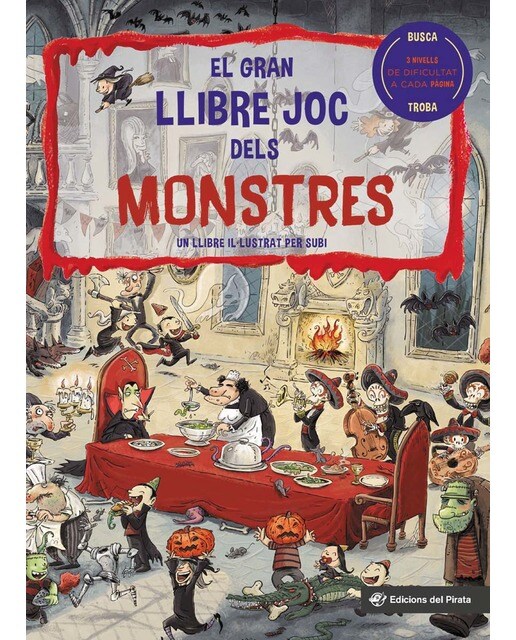 Imagen 1 de El gran llibre joc dels monstres: Un llibre amb 3 nivells de joc de 3 a 8 anys. Terrorífic!