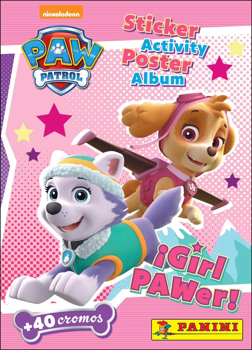 Mega Activity Poster Paw Patrol 2 ¡Girl Pawer!: + 40 cromos