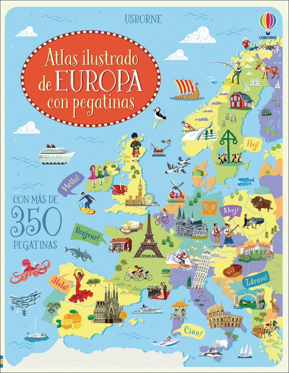 Atlas ilustrado de Europa con pegatinas (Capa mole) 1