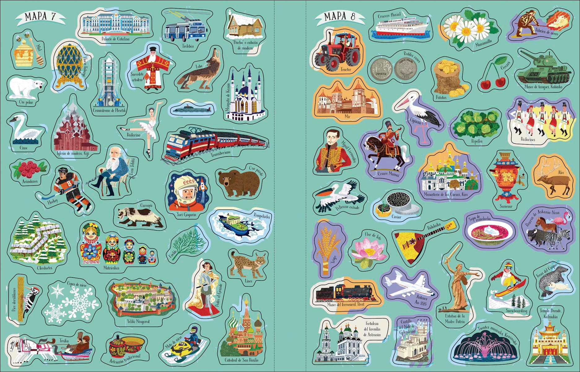 Atlas ilustrado de Europa con pegatinas (Capa mole) 2