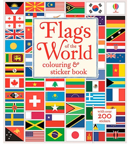 Flags Of The World Colouring & Sticker Book 1