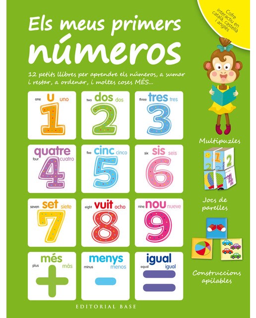 Els meus primers números: Cofre interactiu en català, castellà i anglès (Tapa dura) 1