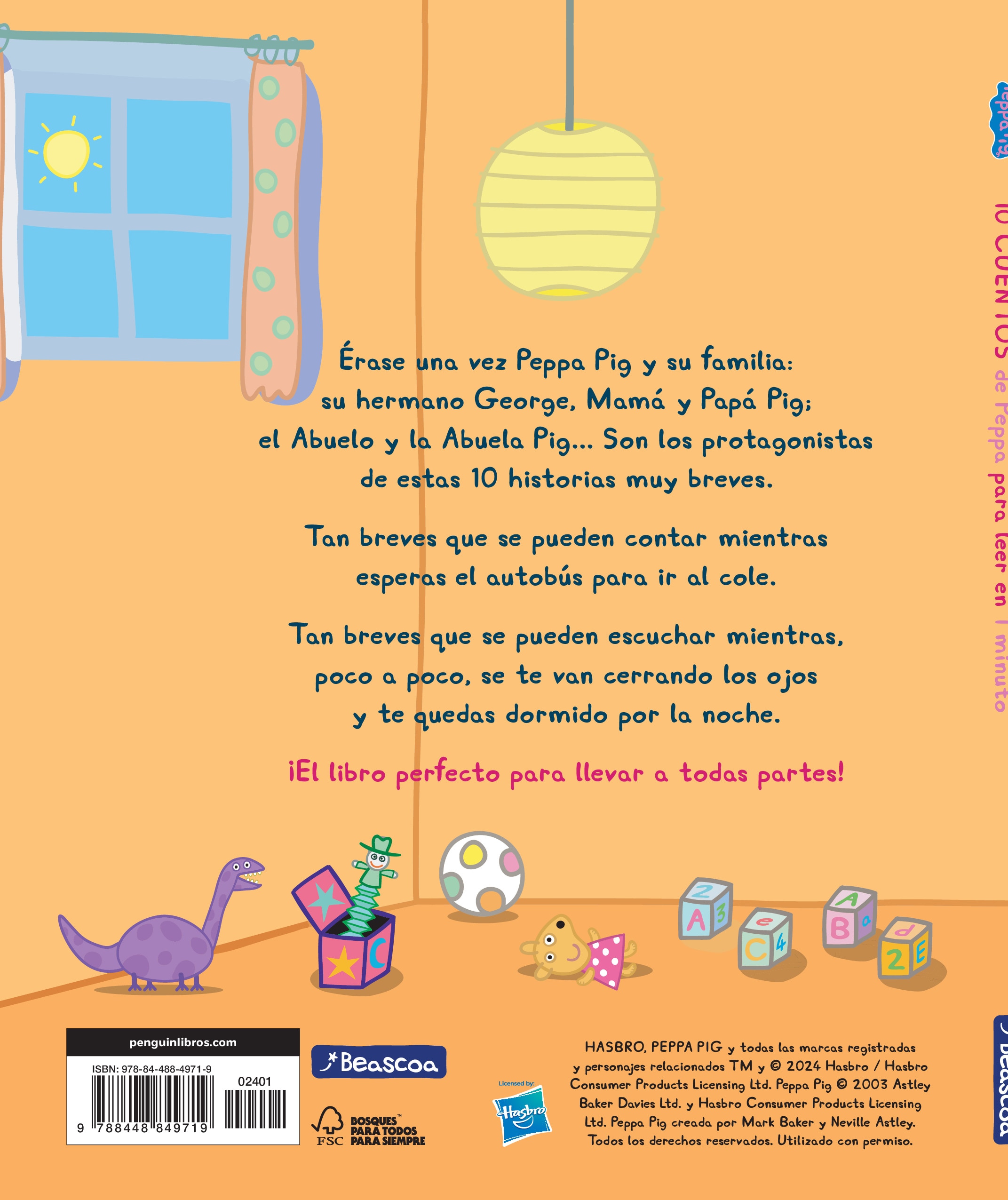 Peppa Pig. Recopilatorio de cuentos - 10 cuentos de Peppa para leer en 1 minuto  (Tapa dura) 2