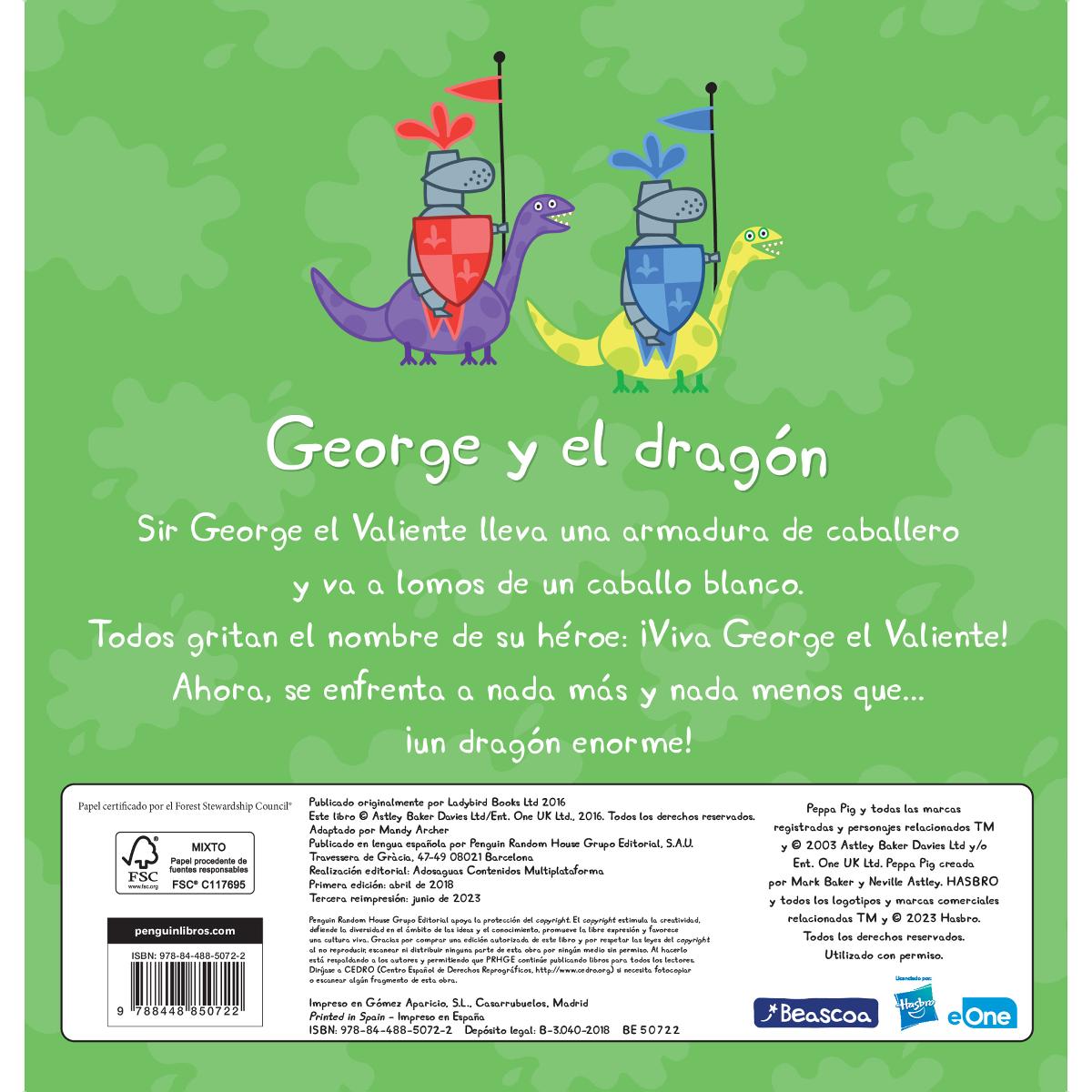 Peppa Pig. Un cuento - George y el dragón  (Tapa dura) 2