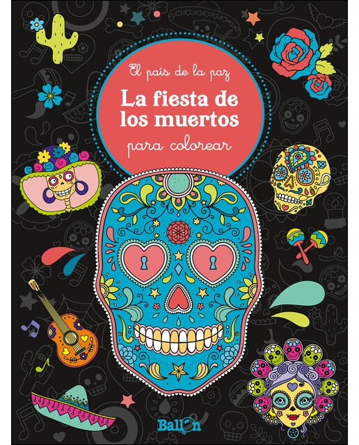 La Fiesta De Los Muertos Para Colorear 1
