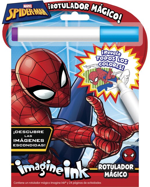 Spider-Man. Rotulador mágico: Libro de colorear y actividades con rotulador mágico