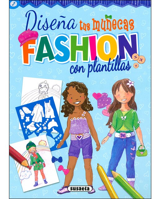 Diseña tus muñecas fashion con plantillas 1