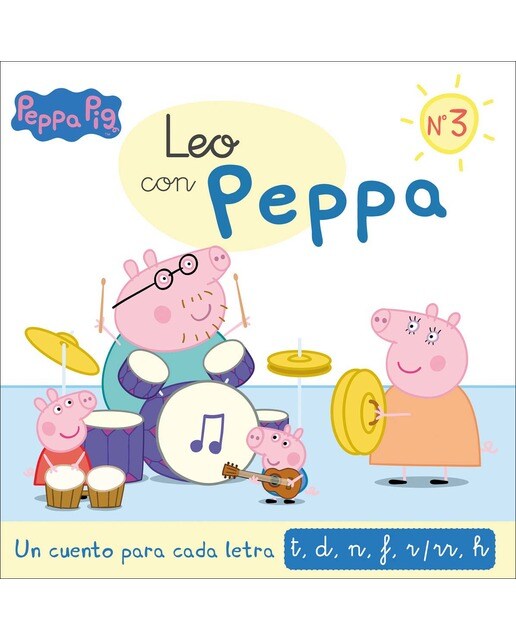 Peppa Pig. Lectoescritura - Leo con Peppa. Un cuento para cada letra: t, d, n, f, r/rr, h (Capa mole) 1