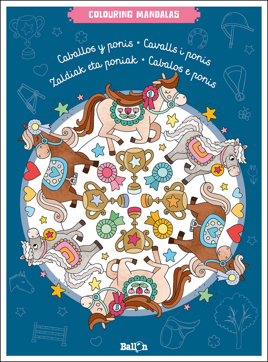 Imagen 0 de Colouring mandalas - Caballos y ponis  (Tapa blanda)