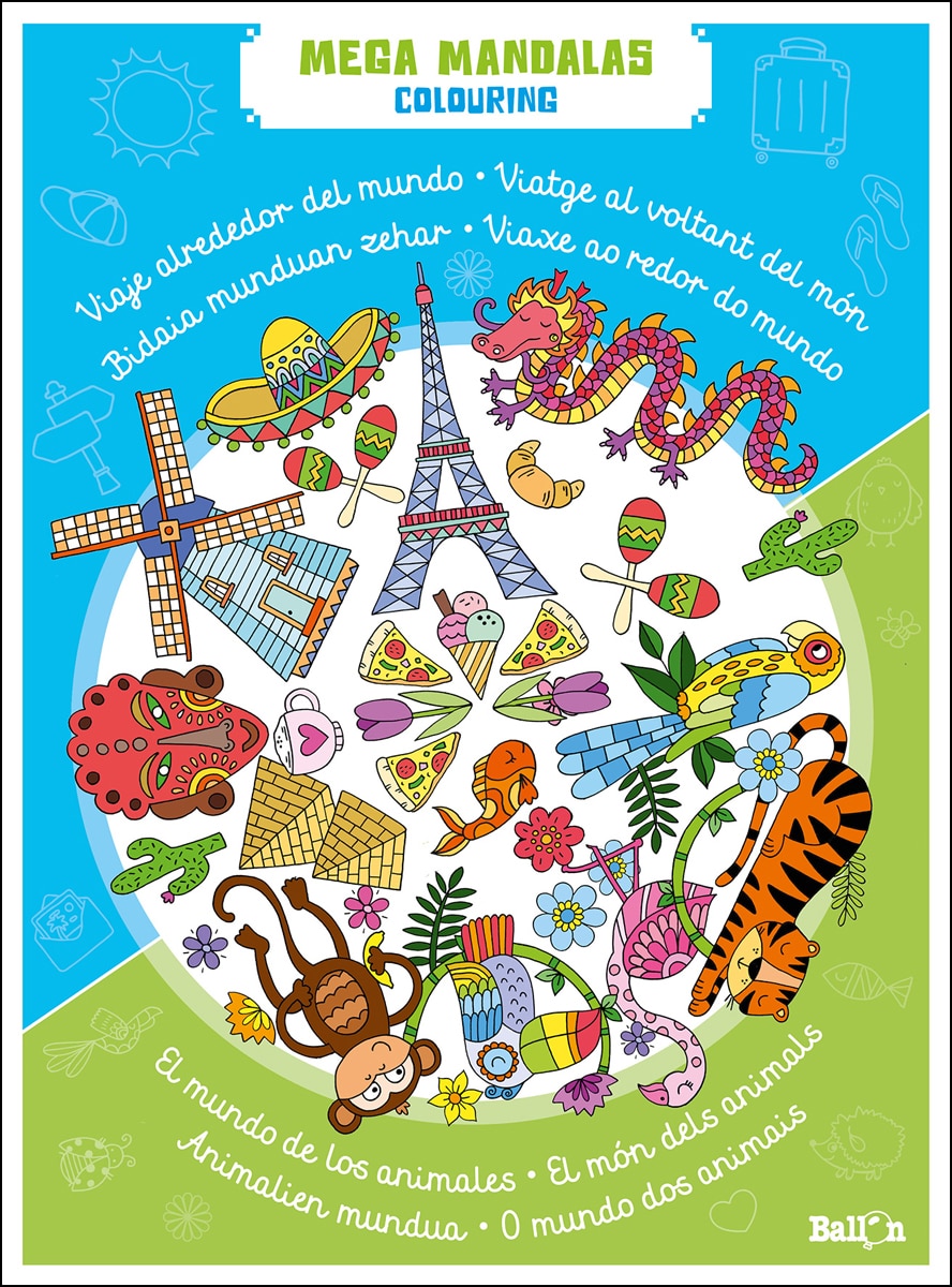 Imagen 0 de MEGA MANDALAS - ANIMALES Y MUNDO  (Tapa blanda)