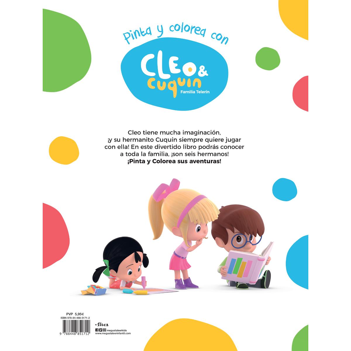 Cleo y Cuquín, Familia Telerín. Actividades - Pinta y colorea con Cleo y Cuquín  (Tapa blanda) 2