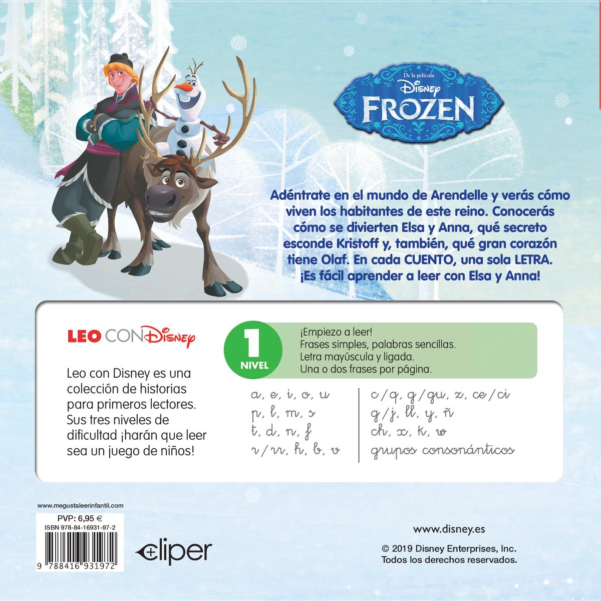 Frozen. Leo con Disney (Nivel 1). Un cuento para cada letra: g/j, ll, y, ñ (Disney. Lectoescritura) (Capa mole) 2