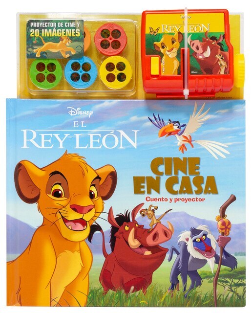 El Rey León. Cine en casa: Cuento y proyector  (Tapa dura)