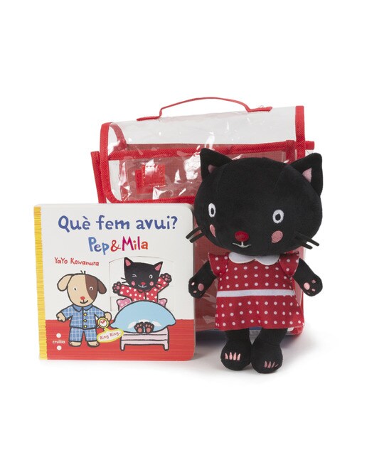 Imagen 0 de Pep i Mila. Lot Què fem avui? Llibre + nino Mila (Tapa dura)