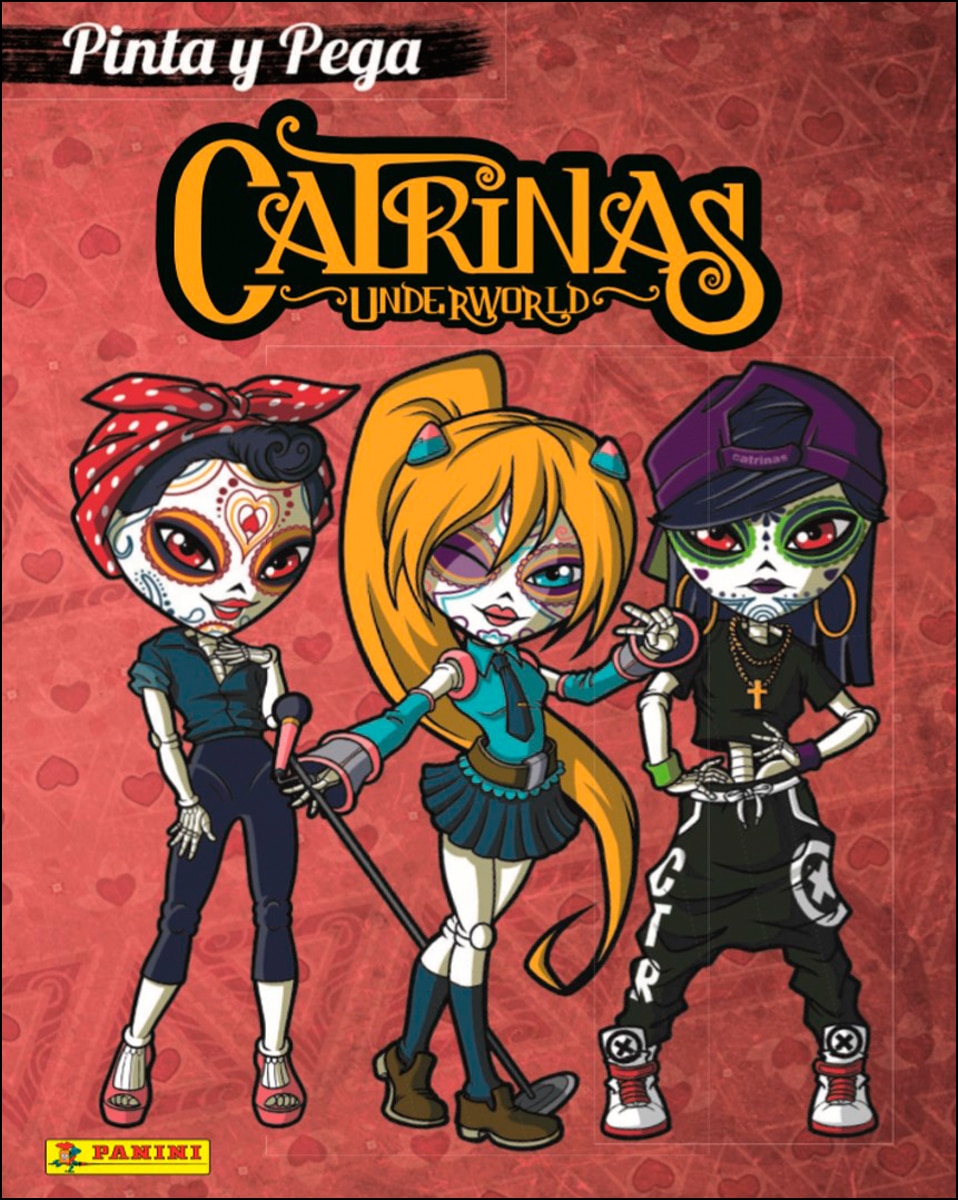 Catrinas pinta y pega 1