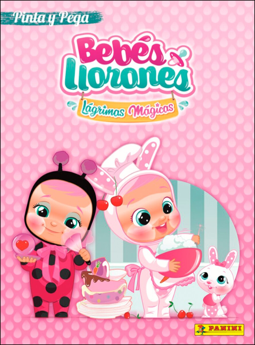 Bebés llorones 1, rosa pinta y pega