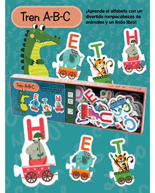 Tren abc + un puzzle con 20 piezas 1