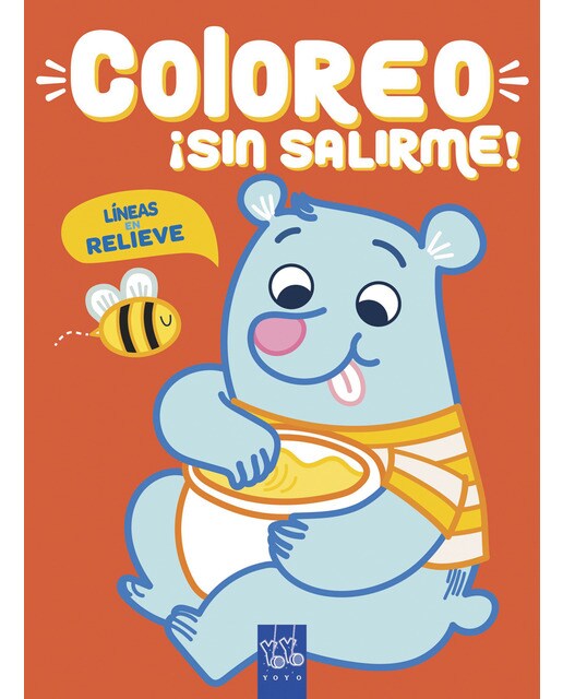 Coloreo ¡sin salirme! Búho: Líneas en relieve 1